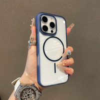 Coque de téléphone ultra-fine transparente pour iPhone 16 15 14 12 11 13 Pro Max Plus, charge magnétique sans fil, coque transparente