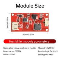 DC 6~24V Ultrasonic Nebulizer Module Nebulizer Control Board DIY Humidifier Kit Sprayer Module Electronics Board