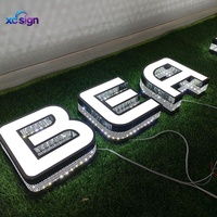 Enseigne LED 3D personnalisée pour devanture de magasin, réception commerciale, étanche IP65, publicité personnalisable, télécommandée, pour bureau, mariage, maison, rétroéclairée