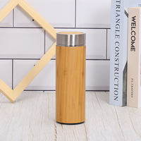 Botol Air Bambu LED Stainless Steel, Botol Air Bambu LED, Stainless Steel 350/450/550Ml, Gratis EPA