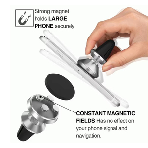 Support magnétique universel pour téléphone portable à ventouse ou à clip pour grille d'<span class=keywords><strong>a</strong></span>ération de voiture - Product Image 3