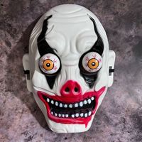 Masque intégral HLC Halloween, masque de clown diabolique effrayant, masque de cochon pour cosplay d'horreur, accessoire de farce pour fête costumée et performance