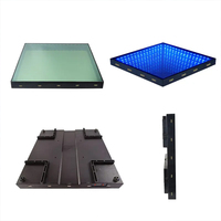 Plancher de danse portable magnétique 3D infini, lumières de scène de plancher de danse LED pour mariage et fête