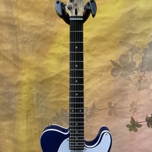 Corps de guitare électrique en acajou bleu TL, finition brillante, 6 cordes, manche en bois massif, pièces chromées SS, livraison rapide - Product Image 4