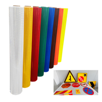 Película de lámina reflectante PMMA, autoadhesiva prismática de alta intensidad, lámina de vinilo reflectante de grado HIP EGP para pegatina de señal de carretera