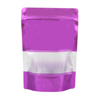 Sachet en aluminium refermable de 250 g (1/2 lb 8 oz) pour grains de café avec valve, sacs d'emballage de café dorés unis, sachets à fond plat
