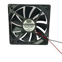 Ventilateur de refroidissement DC XDR 12025 9V 12V 24V à double roulement à billes, pales en PBT pour applications médicales, esthétiques et distributeurs d'eau 120x120x25mm