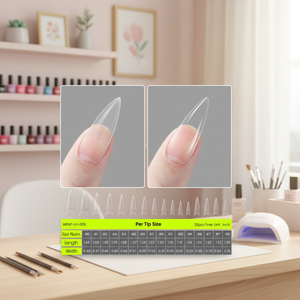 <span class=keywords><strong>Ongles</strong></span> artificiels en gel mat à demi-couverture, courbés, à presser, en gel souple, longs, pour doigts – Nouvelle tendance très prisée - Product Image 1