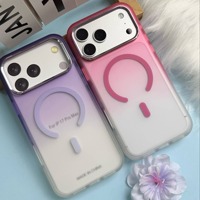 Coque de téléphone à chargement sans fil dégradée pour iPhone 17, toucher givré, protection des coins, protection de l'appareil photo, vente en gros, personnalisable, faible MOQ