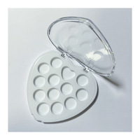 Palette d'ombres à paupières en forme de cœur multicolore Ensemble de maquillage multifonctionnel Emballage personnalisable