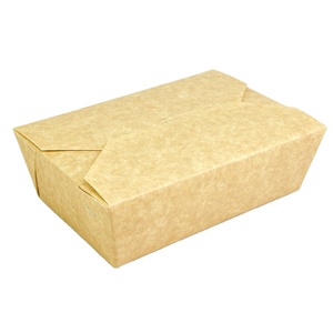 Boîte à lunch jetable en papier kraft écologique, récipient d'emballage à emporter pour <span class=keywords><strong>livraison</strong></span> de <span class=keywords><strong>fast</strong></span>-<span class=keywords><strong>food</strong></span> - Product Image 4