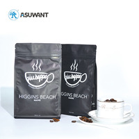 Bolsas personalizadas de fondo plano a prueba de humedad bolsa de café bolsa de pie bolsas de embalaje de té