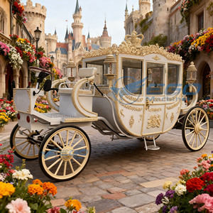 Calèche royale de luxe européenne pour la visite de sites panoramiques en extérieur – Véhicule électrique pour mariages et tourisme - Product Image 4