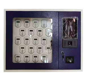 Système de gestion de clés de flotte électronique automobile mural assemblé avec fermeture manuelle des portes - Product Image 1