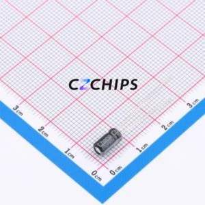 Condensador Electrolítico de Aluminio de Montaje Pasante KS1H4R7MB070A00CV0, D4xL7mm 4.7uF 20% 50V 27mA-120Hz - Product Image 1