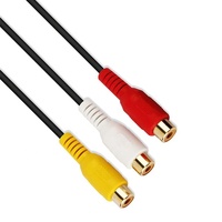 Câble répartiteur audio/vidéo coaxial torsadé mâle RCA 3,5 mm vers femelle pour lecteur DVD, caméra, haut-parleur de voiture, moniteur - ISO9001