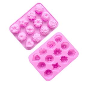 Moule en silicone personnalisé pour pouding et chocolat en forme de fleur à 12 cavités, idéal pour la pâtisserie et la vente en gros - Product Image 4