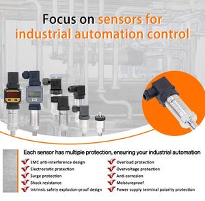 WTsensor OEM Capteur de pression de vapeur d'air d'eau en silicium diffus 0.5-4.5 0-5V 4-20mA -1 à 1000 <span class=keywords><strong>bar</strong></span> Transmetteur de transducteur de pression - Product Image 2