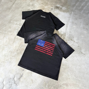 Camiseta Personalizada de Alta Calidad, Estilo Urbano Vintage, Lavada, 100% Algodón, Tallas Grandes, Manga Corta, Diseño Gráfico - Product Image 2