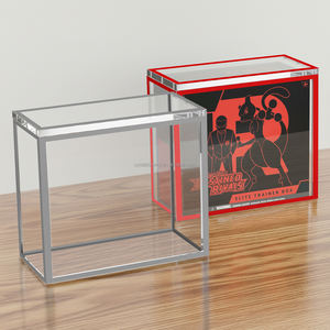 Boîtier acrylique gris pour cartes Pokémon, protection UV à 99 %, boîte d'entraînement Elite, étui de présentation à aimant puissant, coque de collection TCG - Product Image 2