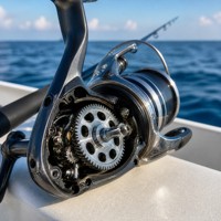 Engrenages de moulinet de pêche en acier inoxydable 316 de qualité marine, moulés avec précision par procédé à la cire perdue pour l'eau salée, qui ne rouille jamais et ne s'usent jamais