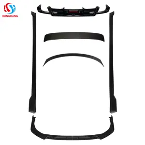 Honghang Front Bumper Lip Rear Diffuser Side Skirt Spoiler Full Body Kit Camry Body Kit Accessories 2018-2021 Black for Toyota