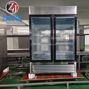 54 "W thương mại Nhà hàng thẳng đứng Tủ lạnh cửa kính đạt trong tủ đông thép không gỉ thẳng đứng đạt trong tủ lạnh - Product Image 1