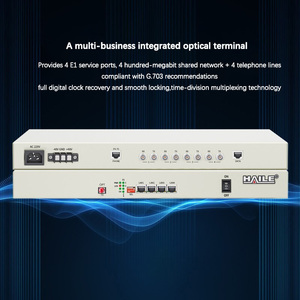 Transmetteur-récepteur à <span class=keywords><strong>fibre</strong></span> <span class=keywords><strong>optique</strong></span> multiservice PCM |   4E1+4 100M Ethernet partagé + 4 téléphones |   Câble monomode monofibre FC 80 km 1 paire - Product Image 5