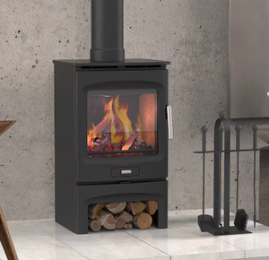 เตาผิงเหล็กหล่อแบบตั้งพื้น WF905 Brogan True Fire ECO Design สำหรับเผาไม้ กำลังไฟ 5 กิโลวัตต์ เหมาะสำหรับห้องนั่งเล่นในบ้านพักตากอากาศ - Product Image 2