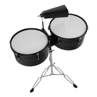 Support de batterie de timbales 13 14 pouces, cloche de vache dorée en aluminium portable