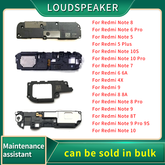Loudspeaker For Xiaomi Redmi 4X 5 Plus 6A 8 8A 9 9A / Note 5 6 7 8 8T 9 9s 10 Pro 10S Loud Speaker Buzzer Ringer Flex Cable