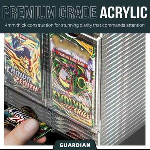 Dispensador <span class=keywords><strong>de</strong></span> Sobres <span class=keywords><strong>de</strong></span> Cartas Coleccionables <span class=keywords><strong>de</strong></span> Acrílico con Base Negra TCG Sports, Excelente Juego <span class=keywords><strong>de</strong></span> Mesa Social, con 6 Ranuras para Sobres <span class=keywords><strong>de</strong></span> Cartas Coleccionables - Product Image 3