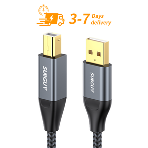 พร้อมจัดส่ง SUNGUY สายถักไนลอนยาว 0.5 เมตร ได้รับการรับรองมาตรฐาน CE สายชาร์จเร็วสำหรับโทรศัพท์ แล็ปท็อป รถยนต์ สายดาต้า USB แบบกำหนดเองได้ - Product Image 1