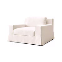 Canapé de salon élégant Modena, sectionnel d'intérieur à accoudoirs à glissière, avec sièges en mousse confortables, idéal pour hall de villa de luxe