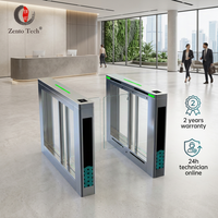 Tourniquet à bras articulé durable en acier inoxydable 304, bidirectionnel, étanche IP64, pour contrôle d'accès (bureaux, aéroports), conforme RoHS