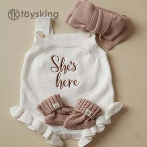 Ensemble tricoté pour bébé ours pour l'hiver - Pull en tricot torsadé pour nouveau-né, <span class=keywords><strong>salopette</strong></span> et bonnet, tenue 3 pièces, 0-12 mois - Product Image 6