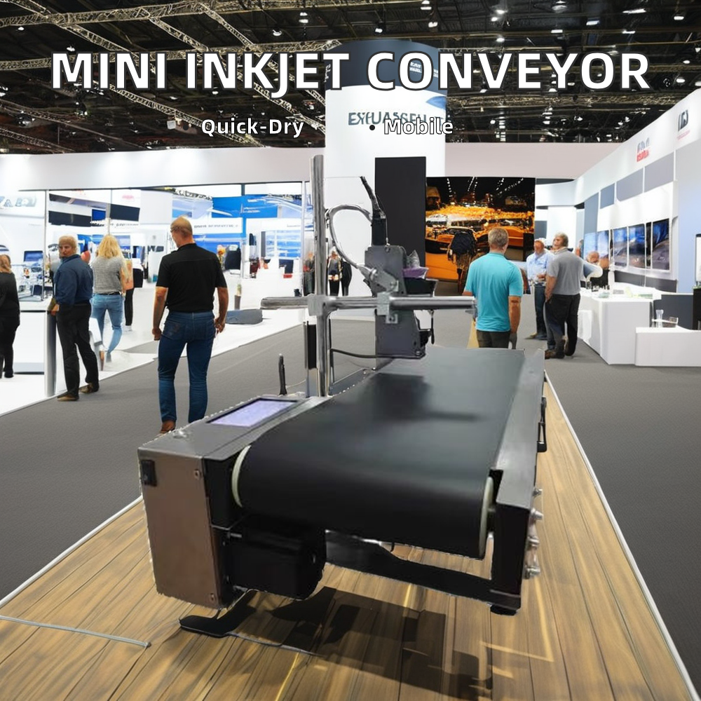 Mini Desktop Conveyor Inkjet Production Date Carton Plastic Bag Code Date Printer All-in-One Machine