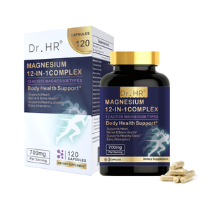 Magnezyum Kapsülleri 12'si 1 Arada Kompleks 12 Aktif Tür Kalp Sinir Kemik Uyku Destekleyici Kapsüller - Product Image 1