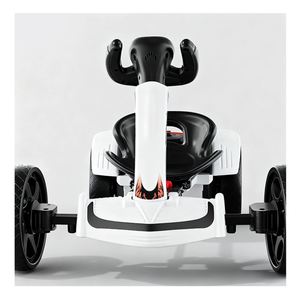 Laser Beam Light Double 380 Motor 4 <b>Wheels</b> <b>Plastic</b> Ride Car Featuring for Music Yellow Remote Drive Platform 6V4.5 Battery - Product Image 3