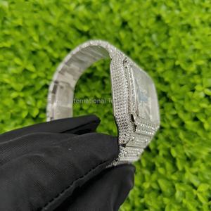 Reloj Mecánico de Acero Inoxidable de Alta Calidad, Estilo Hip Hop, Completamente Cubierto de Diamantes, para Hombre, con Diamantes Moissanite VVS - Product Image 2