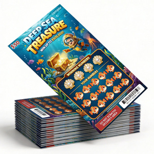Premium Digital Printing Lottery Scratch Card Durable Eco-friendly Paperboard Customized Colors And Sizes - Product Image 1