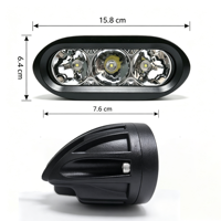 Lampe de travail LED Ellipse 6,2 pouces 30W, étanche IP67, 12-48V, lampe auxiliaire pour conduite tout-terrain 4x4, voiture, camion, chariot élévateur, engins