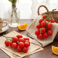 Kunstmatige tomaten imitatie fruit PVC materiaal display milieuvriendelijk plastic kersenfruit voor bruiloft kerst huis