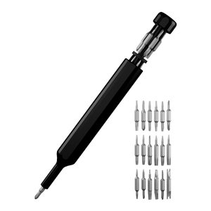 Tournevis miniature Mingtu MT-M039 39 en 1 avec manche en aluminium, embouts double usage, embouts Phillips OEM, précision pour réparation et démontage - Product Image 1