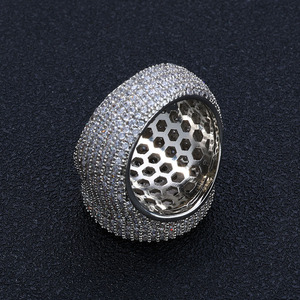 Оптовая продажа, большое круглое кольцо с кристаллами - Product Image 6