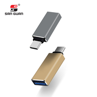 Convertidor USB de aleación de aluminio OEM ODM tipo C a USB OTG adaptador 5Gbps para Android escáner banco de energía funcionalidad de energía móvil