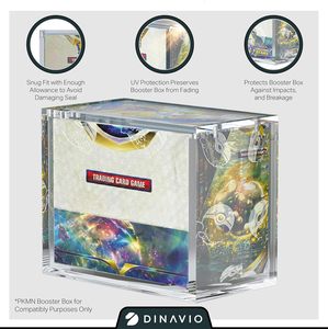 מארז תצוגה אקרילי לקופסאות בוסטר של PKMN, ניתן לערום, אקריליק עבה במיוחד עם מגנטים חזקים - Product Image 2