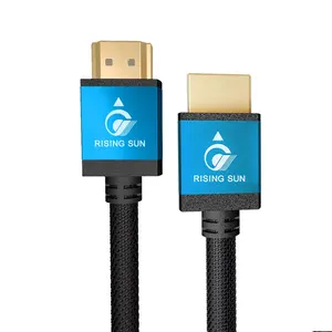 Ultra HD HDMI Cabo Nylon Trenza 18 48Gbps Cable de video 1,5 m 3M 5m 10m PVC Cobre puro 4K/8K HDMI 2,1 2,0 Cable