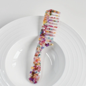 High Quality Acetate <b>Comb</b> Anti-static Handle <b>Comb</b> for Long <b>Straight</b> Hair Wide Tooth Long Handle Hair <b>Comb</b> - Product Image 3