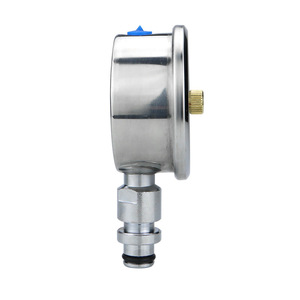 เกจวัดแรงดันแบบเข็มคู่สแตนเลส BZY-60A ทนแรงกระแทก 0-60MPa DN10 ขั้วต่อ KJ10 สำหรับงานเหมือง - Product Image 1